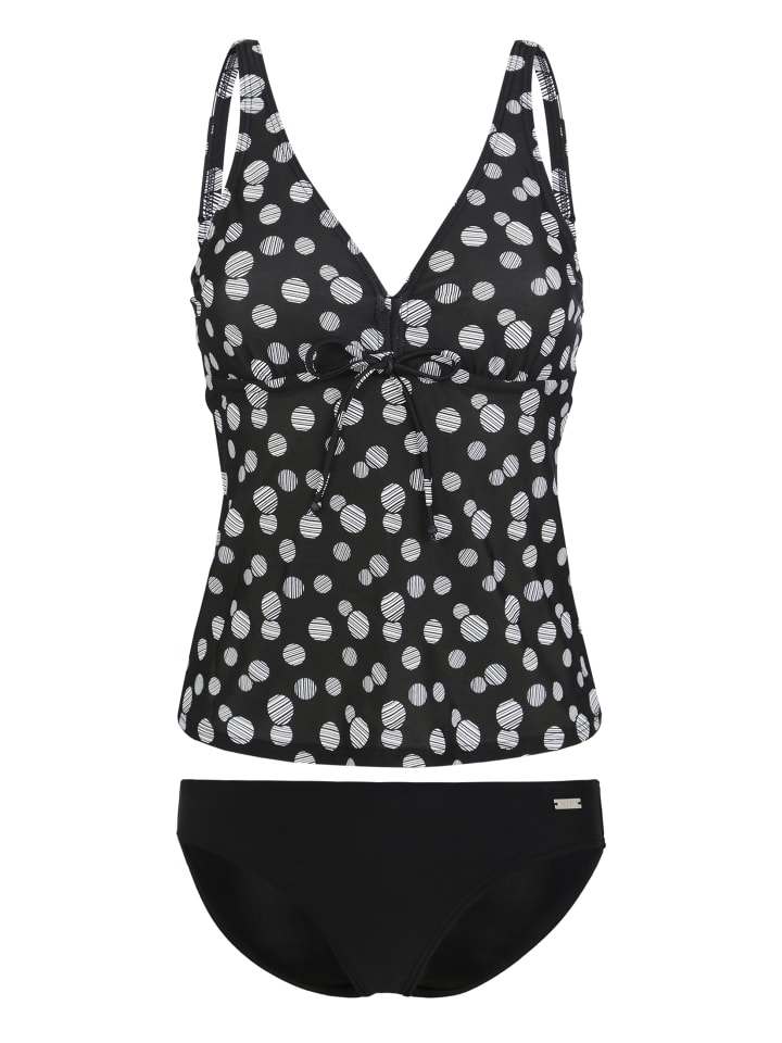LASCANA Bügel-Tankini in schwarz-weiß günstig kaufen