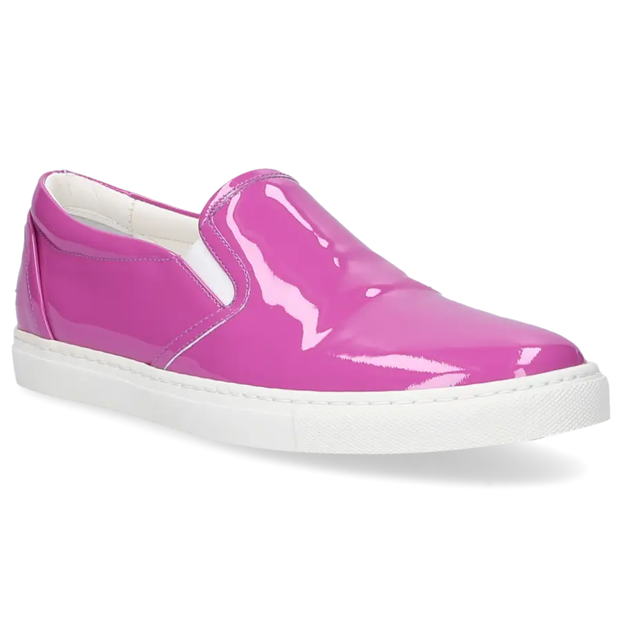 Dsquared2 - Sneaker low Kalbsleder Lackleder lila - pink