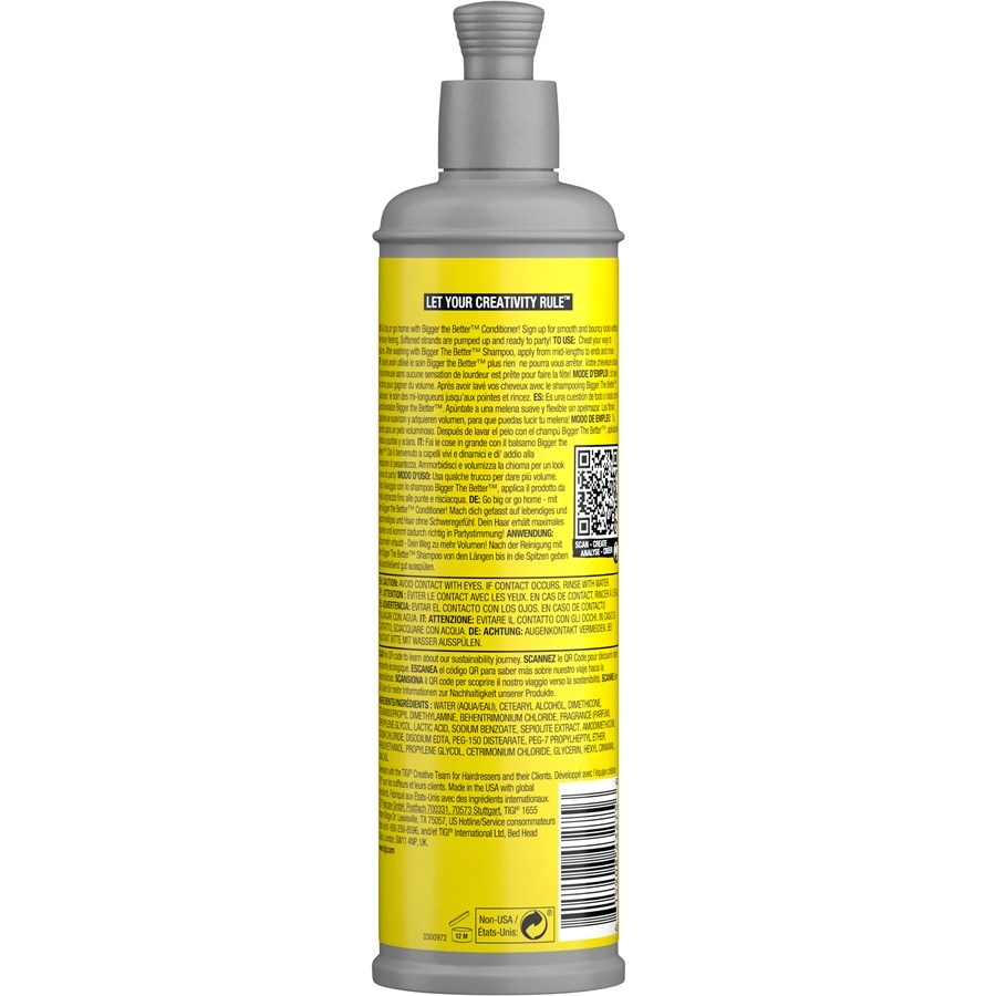 TIGI Plus grand, mieux c'est – Spülung