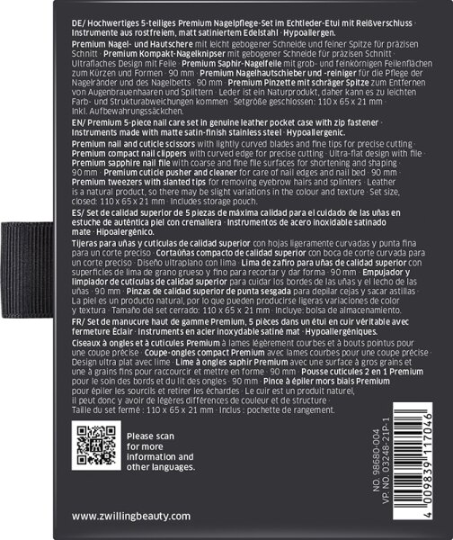 ZWILLING Beauty Premium Nagelpflege-Set - black Maniküre-Set