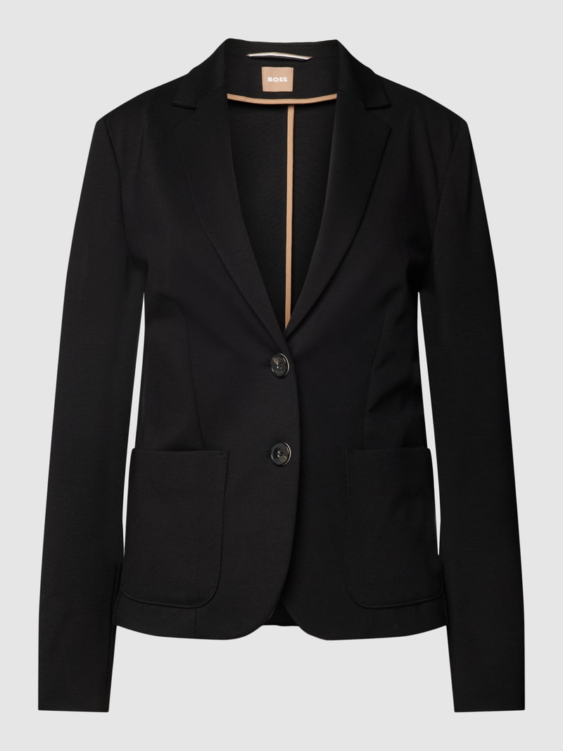 Blazer mit Eingrifftaschen Modell 'Jonalahra' in schwarz