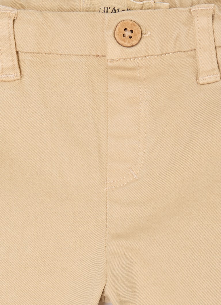 Lil' Atelier NBMNael - Pantaloni chino slim fit din amestec de bumbac organic