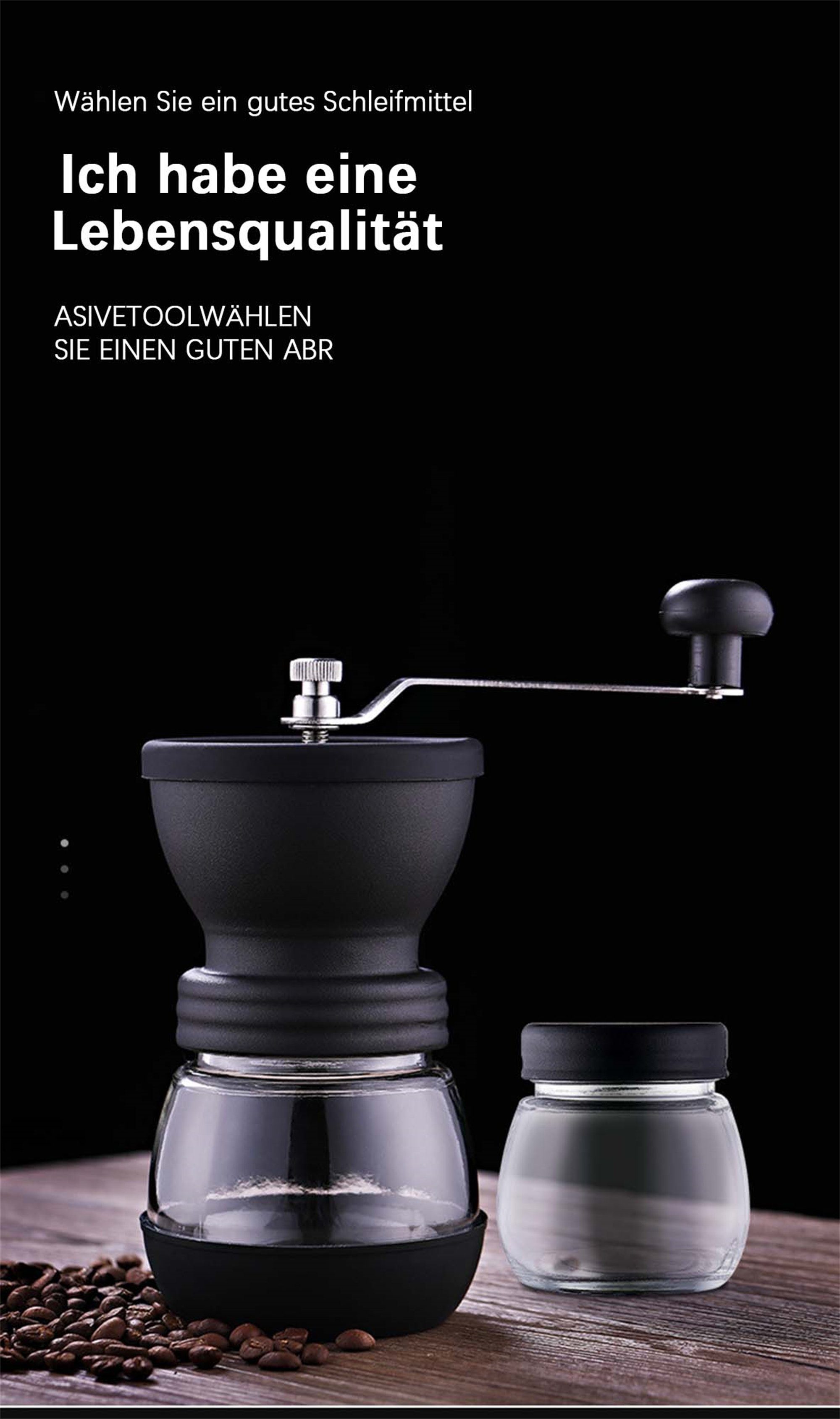 flowgoer Kaffeemühle YMJ3, Aufschlagmesser, 120,00 g Bohnenbehälter, Leicht zu transportieren, Keramischer Kern, Gleichmäßig geschliffen