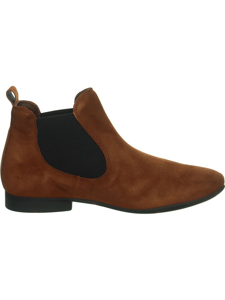 Think! Leder-Chelsea-Boots in Hellbraun günstig kaufen