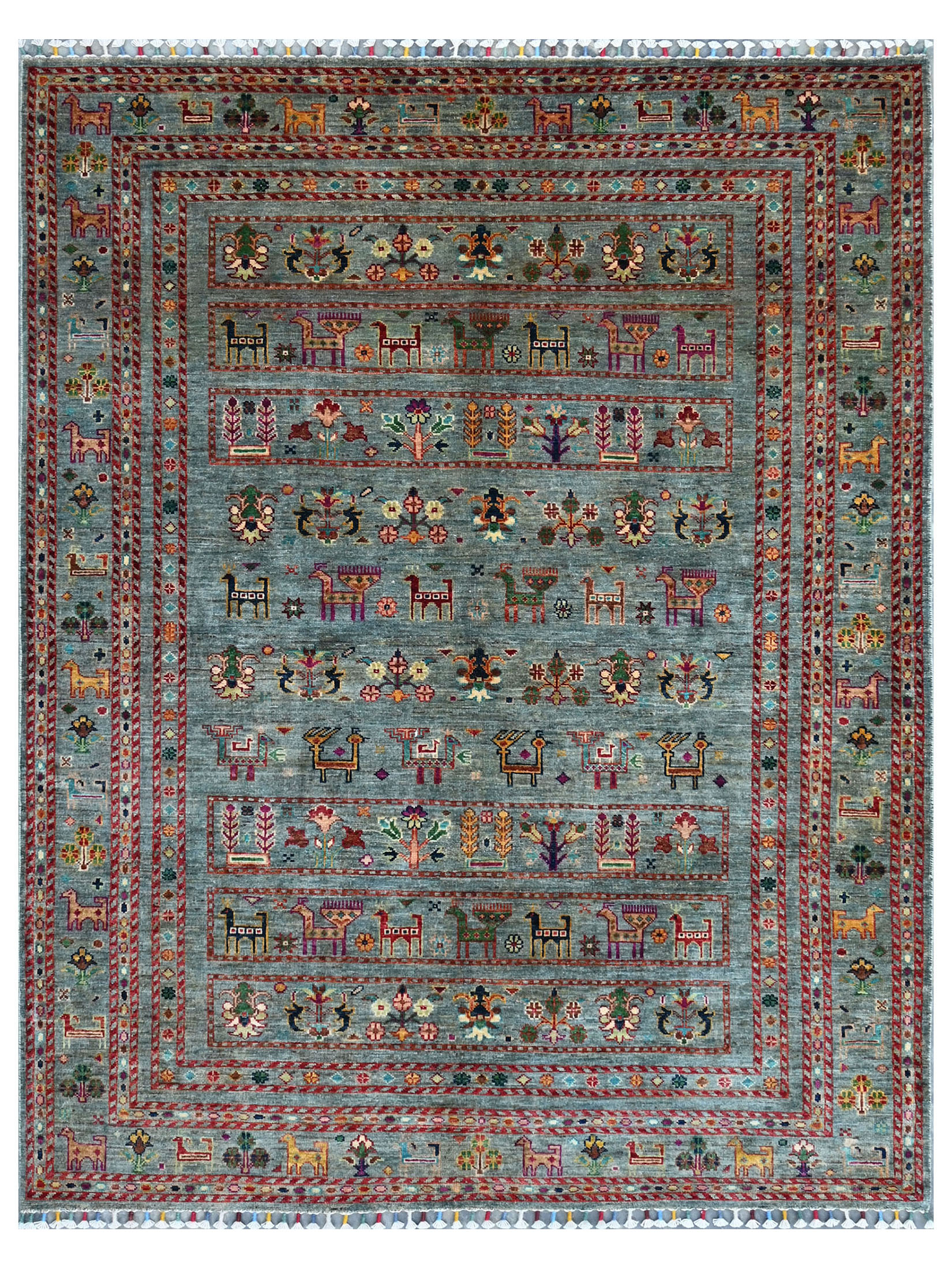 Chobi Schal ca. 157 x 202 cm, Unikat / Einzelstück