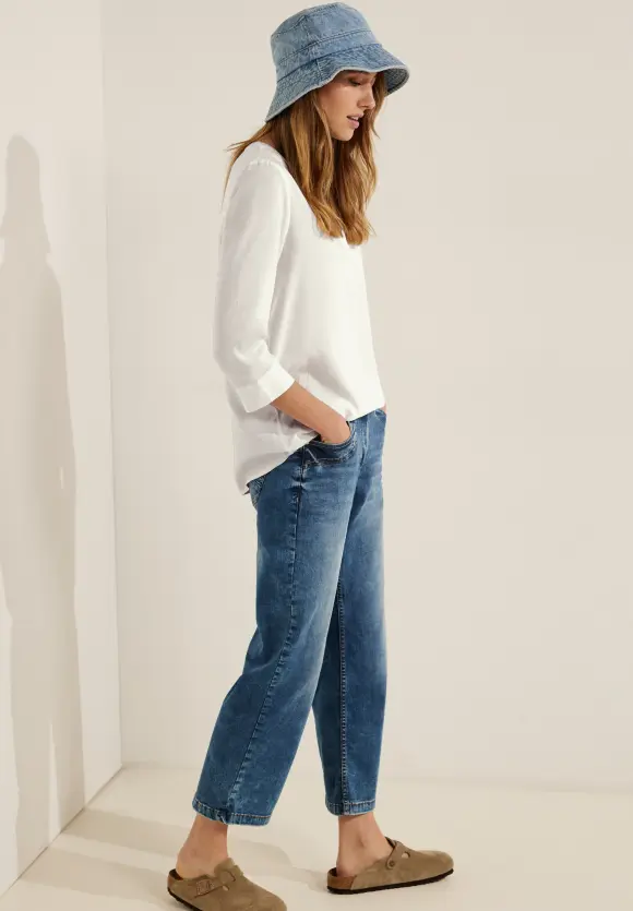 CECIL Viskose Bluse in Unifarbe