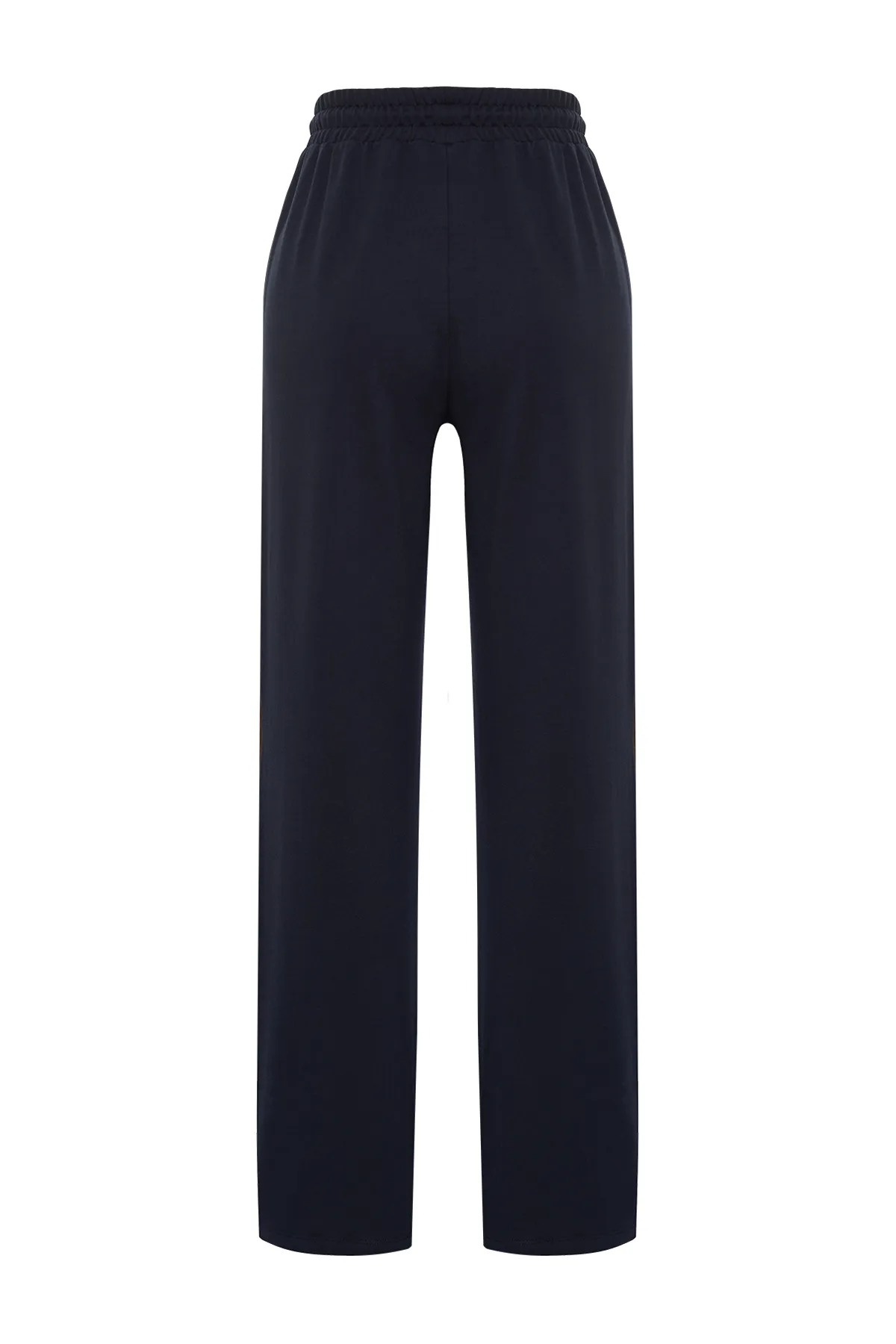 Trendyol Collection  Dunkelblaue Sport-Jogginghose mit weitem Bein und dünnem Strick TWOAW22EA0053