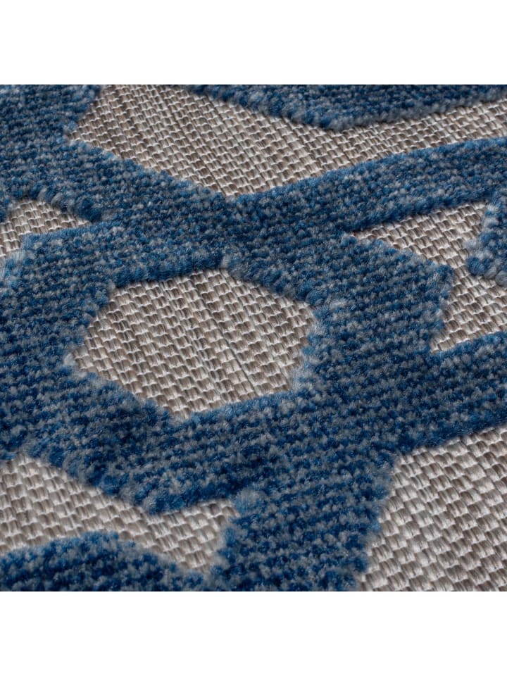 KADIMA DESIGN Rutschfester und langlebiger Teppich mit geometrischem Muster günstig kaufen