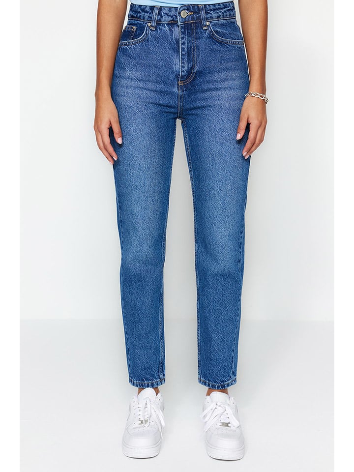 trendyol Jeans - Mom fit - in Blau günstig kaufen
