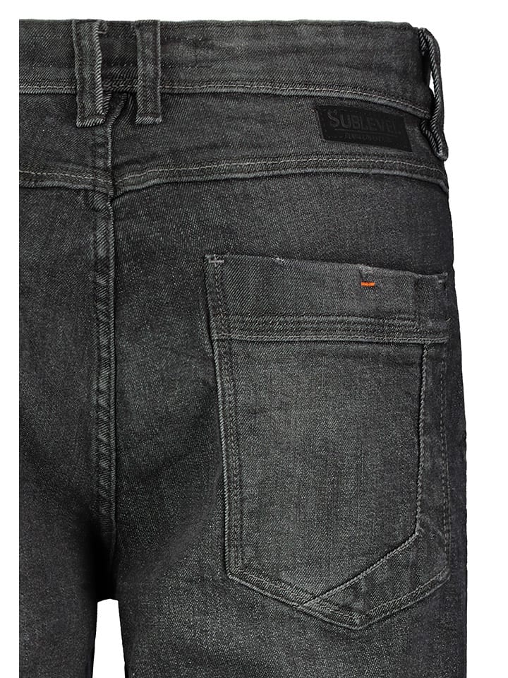 Sublevel Jeans-Bermudas in Anthrazit günstig kaufen