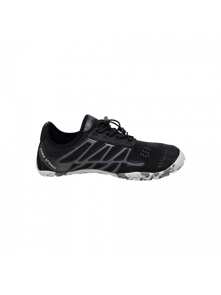 Rock Spring sportlicher Schnürer Barfußschuh in Schwarz günstig kaufen