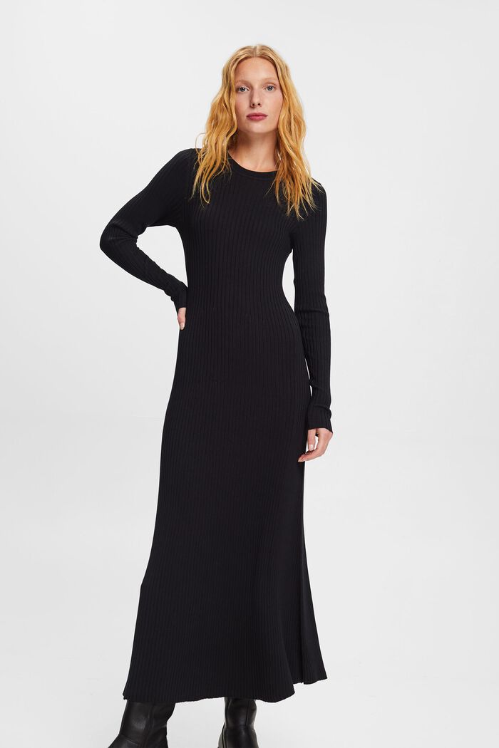 Maxikleid aus Rippstrick