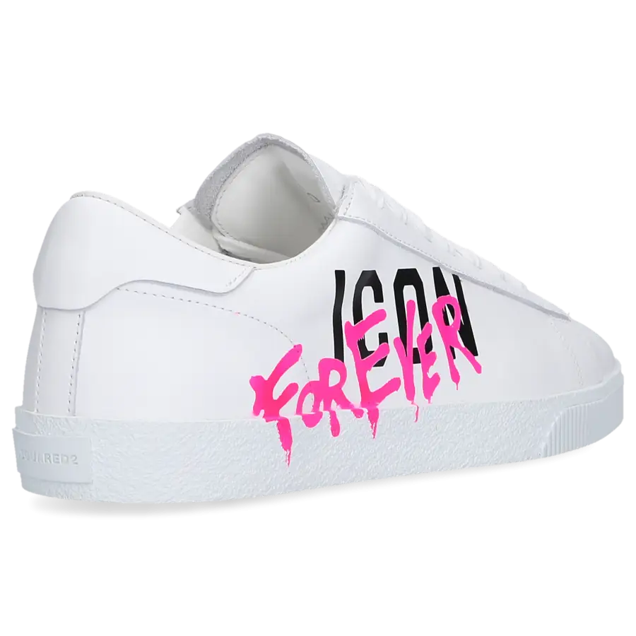 Dsquared2 - Sneaker low ICON CASSETTA Kalbsleder - weiß