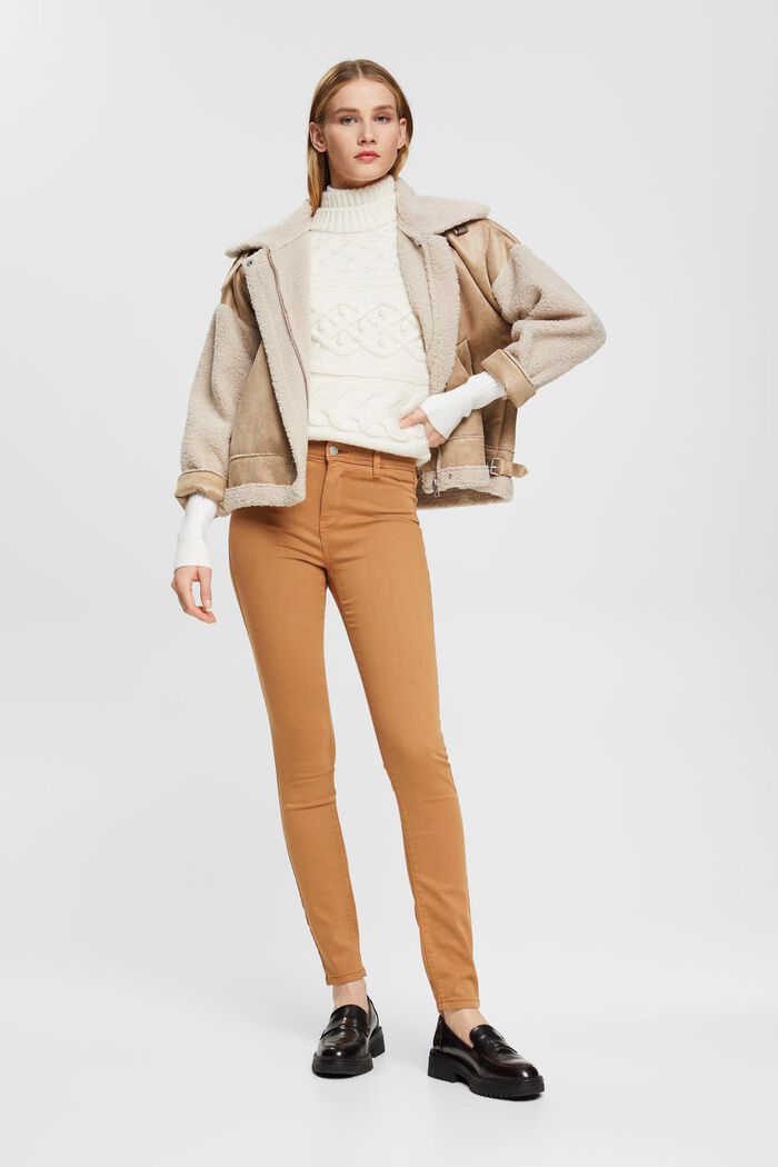Stretchige Slim-Fit-Hose mit mittelhohem Bund