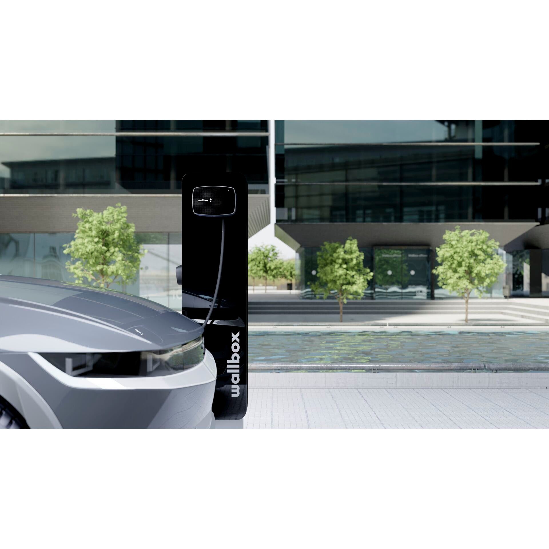Wallbox Elektroauto-Ladestation Commander 2S, 3-phasig, 22kW, 5m Kabel, schwarz