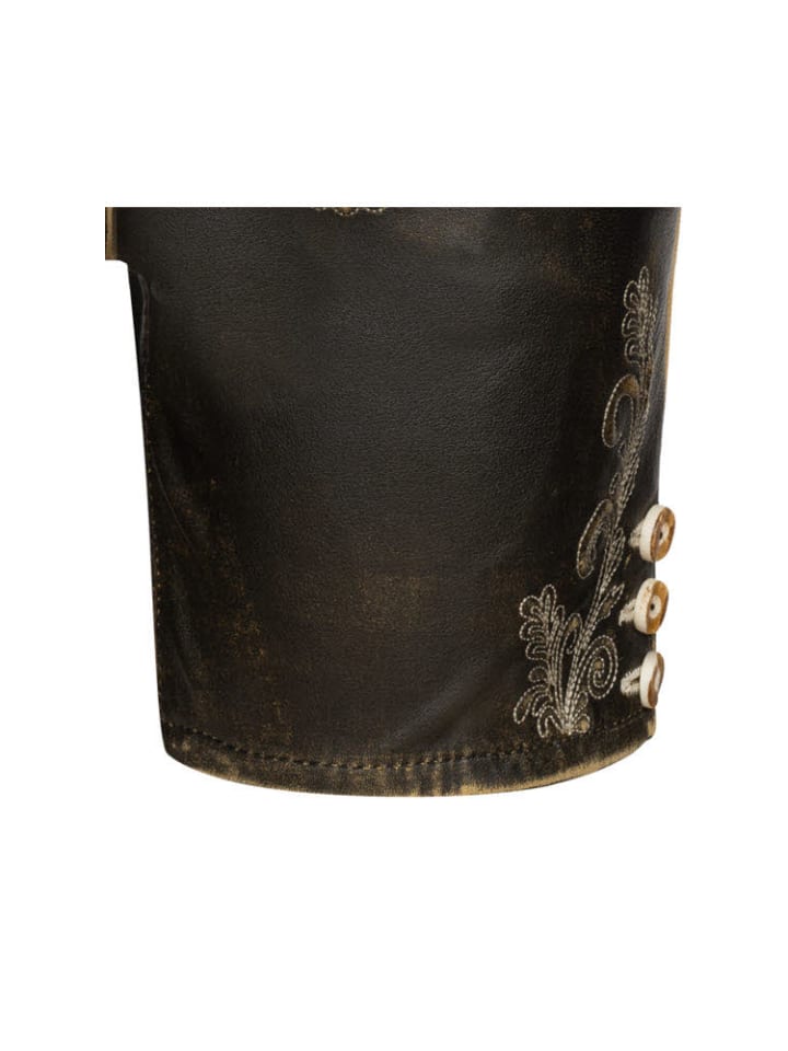 Nübler Lederhose Hotpants Zelda in Braun günstig kaufen