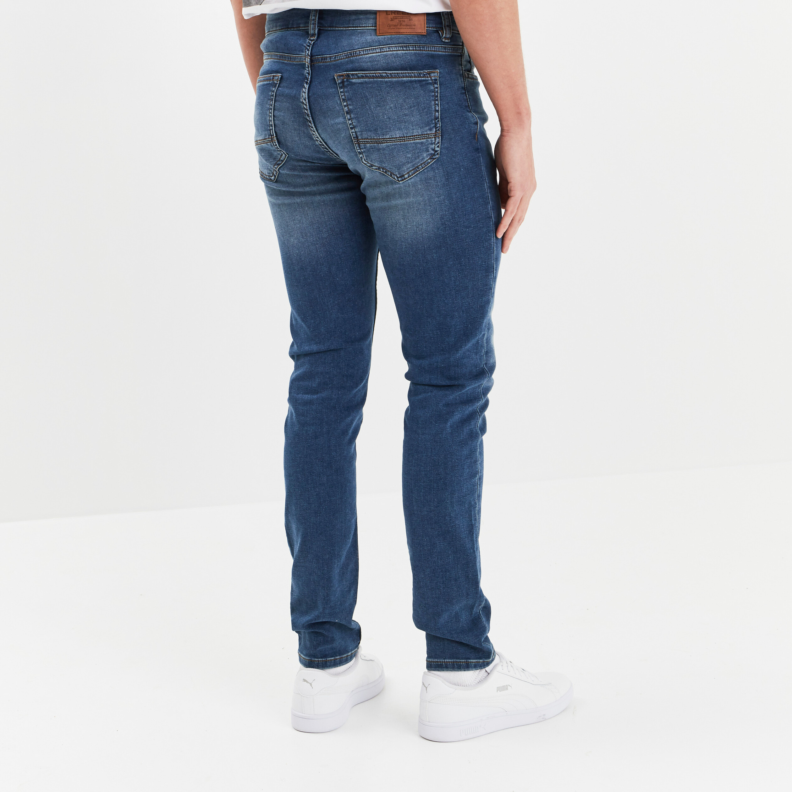 Jeans skinny taille standard denim dirty homme | La Halle