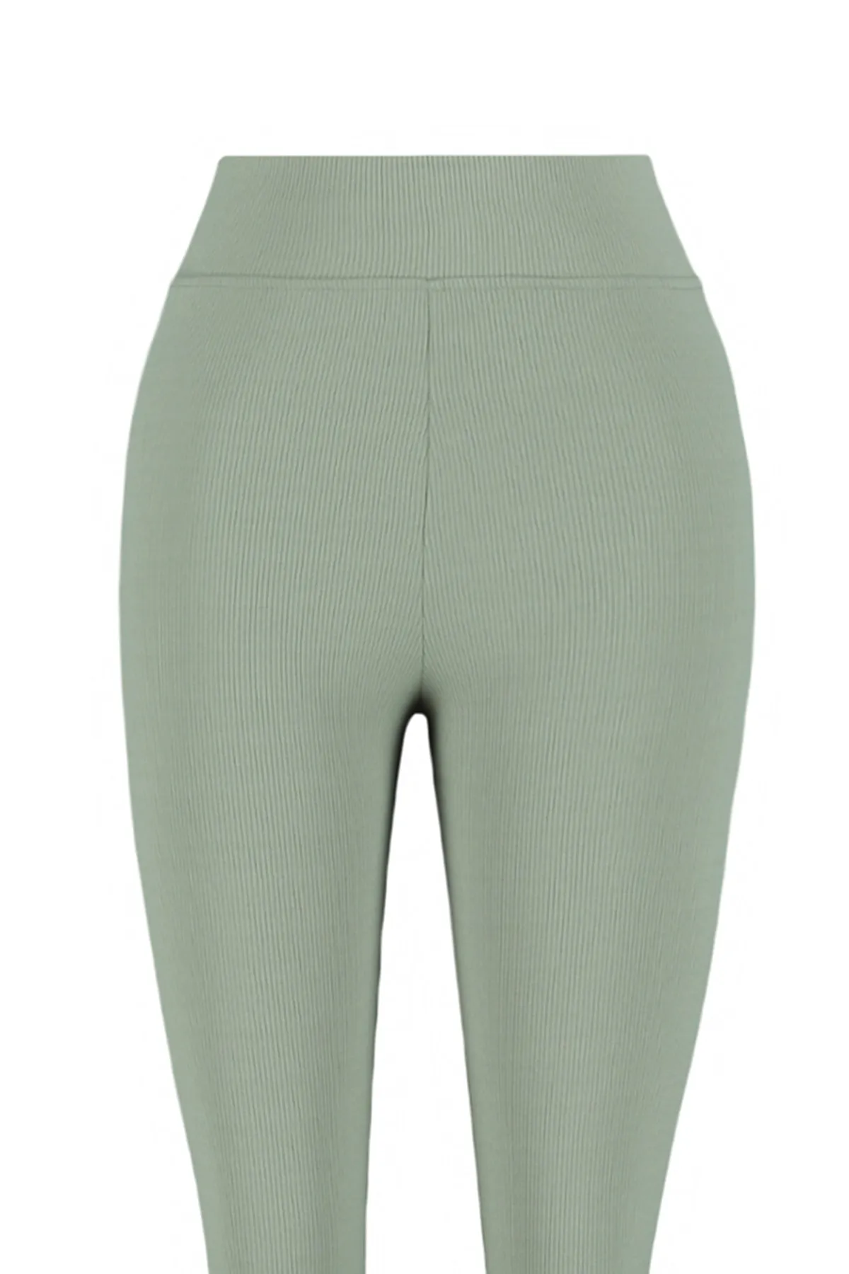 Trendyol Curve  Khakifarbene Strickstrumpfhose mit Fleece-Innenseite TBBAW23BV00017
