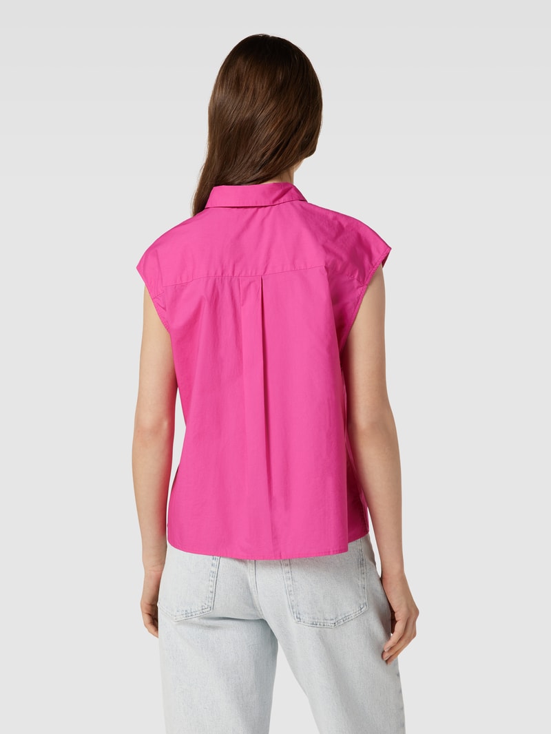 Blusentop mit Knopfleiste in rosa