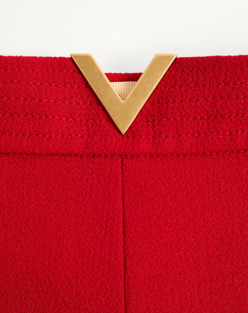 Wollen crêpe broek