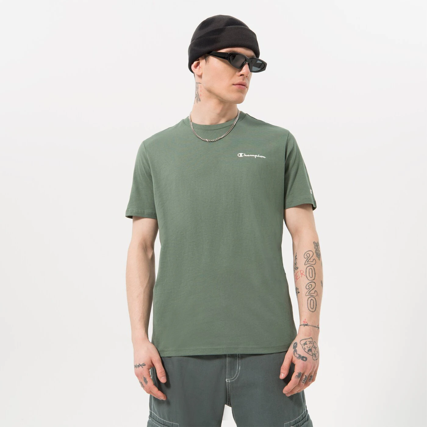 CHAMPION T-SHIRT CREWNECK T-SHIRT Grau