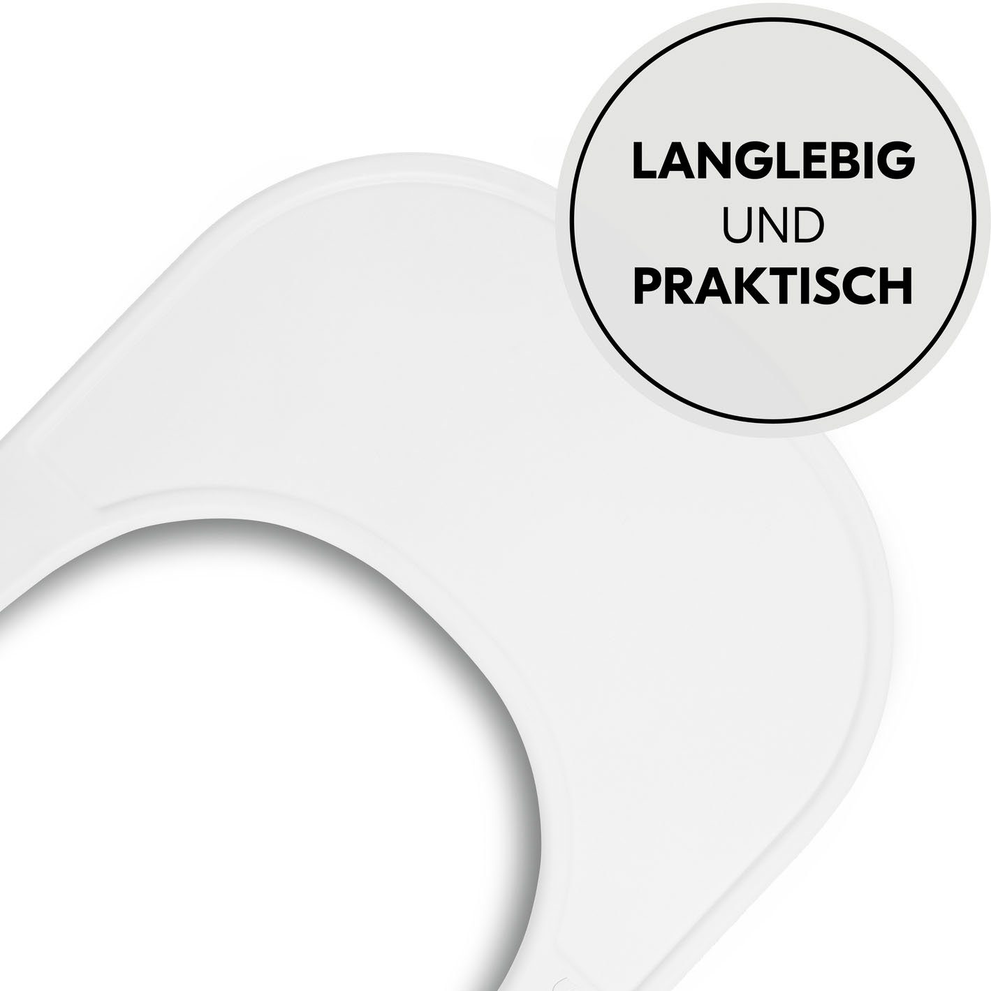 Hauck Hochstuhltablett Arketa Click Tray, White, Kunststoff, aus recyceltem Material