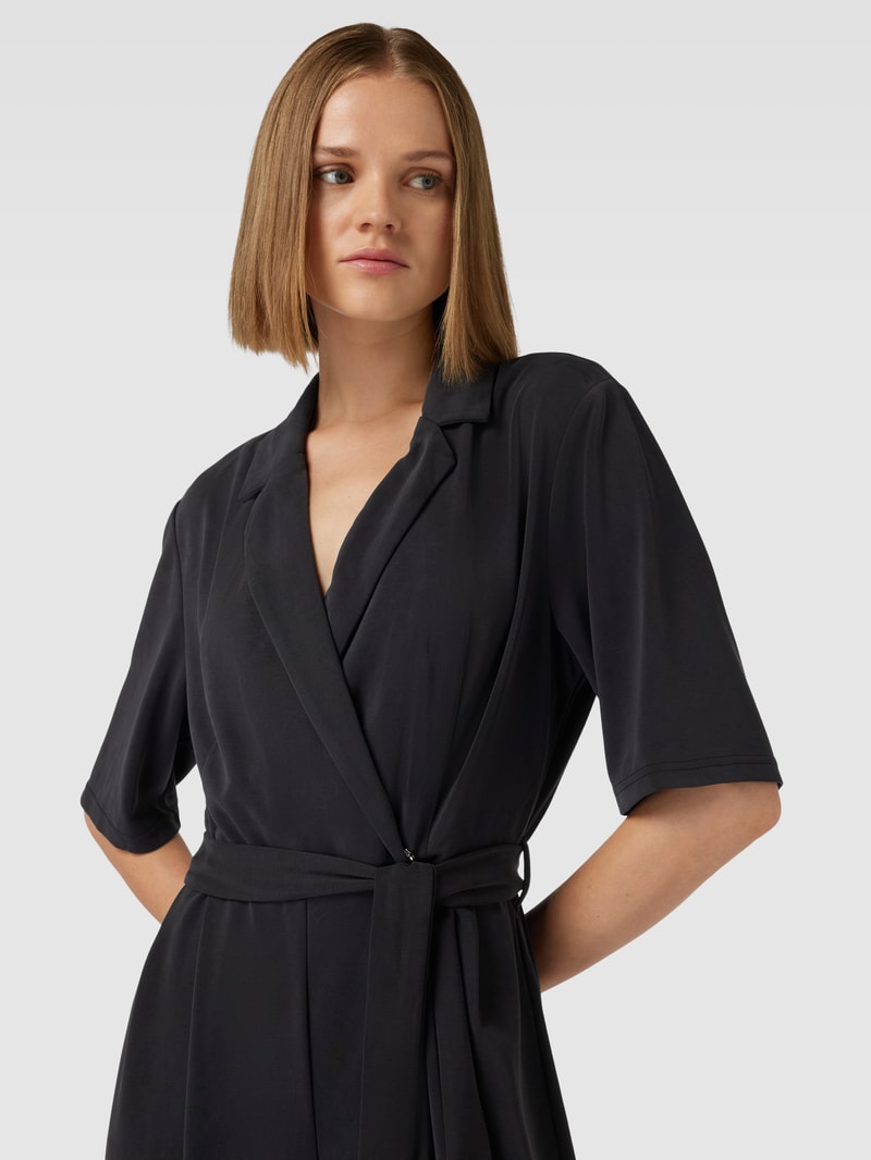 Jumpsuit mit Taillengürtel Modell 'CORNELIA' in schwarz