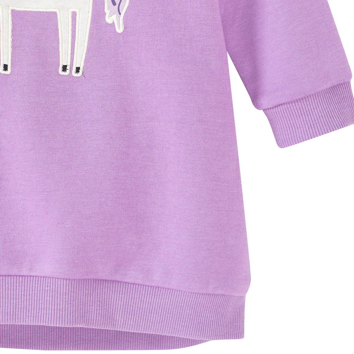 Baby Sweatkleid mit Einhorn-Applikation