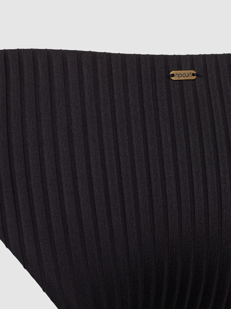 Bikini-Slip mit Strukturmuster in schwarz