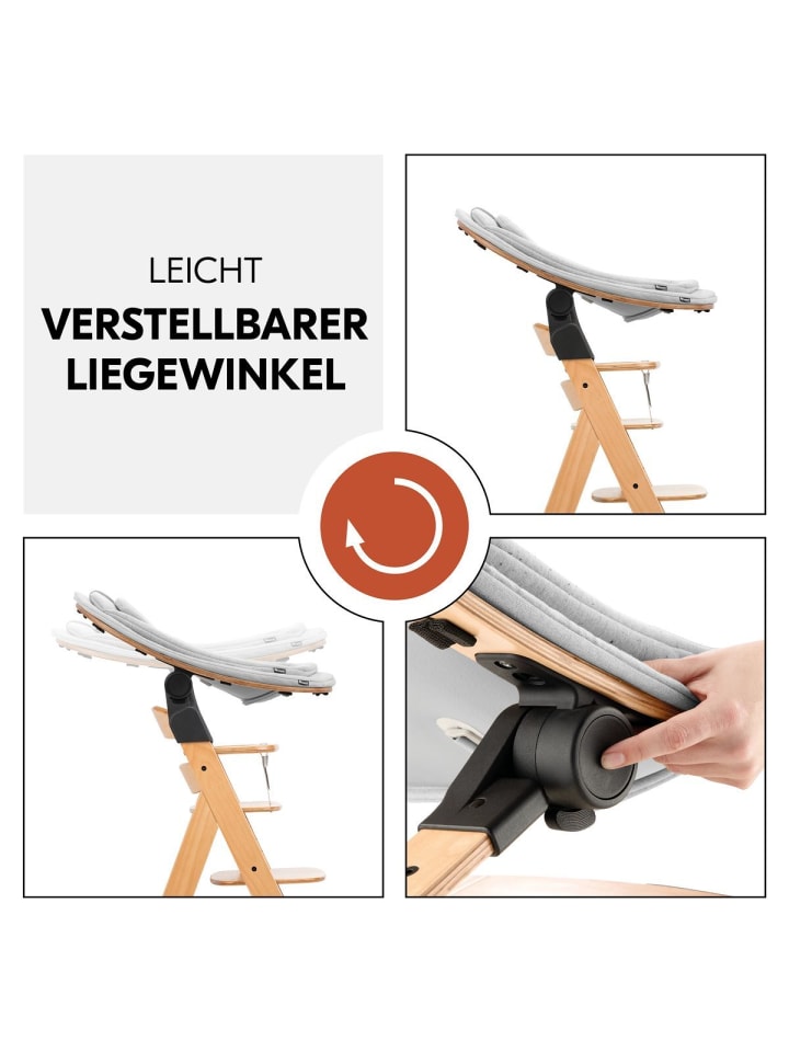 Hauck Arketa Beech 4-tlg. Newborn Set Eco - Hochstuhl in schwarz,grau günstig kaufen onesize