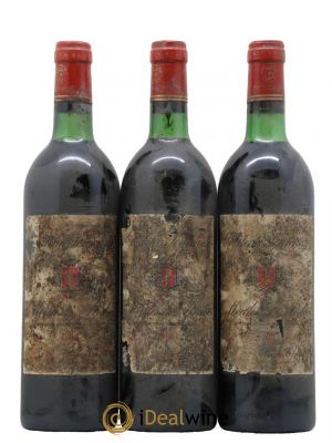 Château Poujeaux  1980 - Lot de 3 Bouteilles