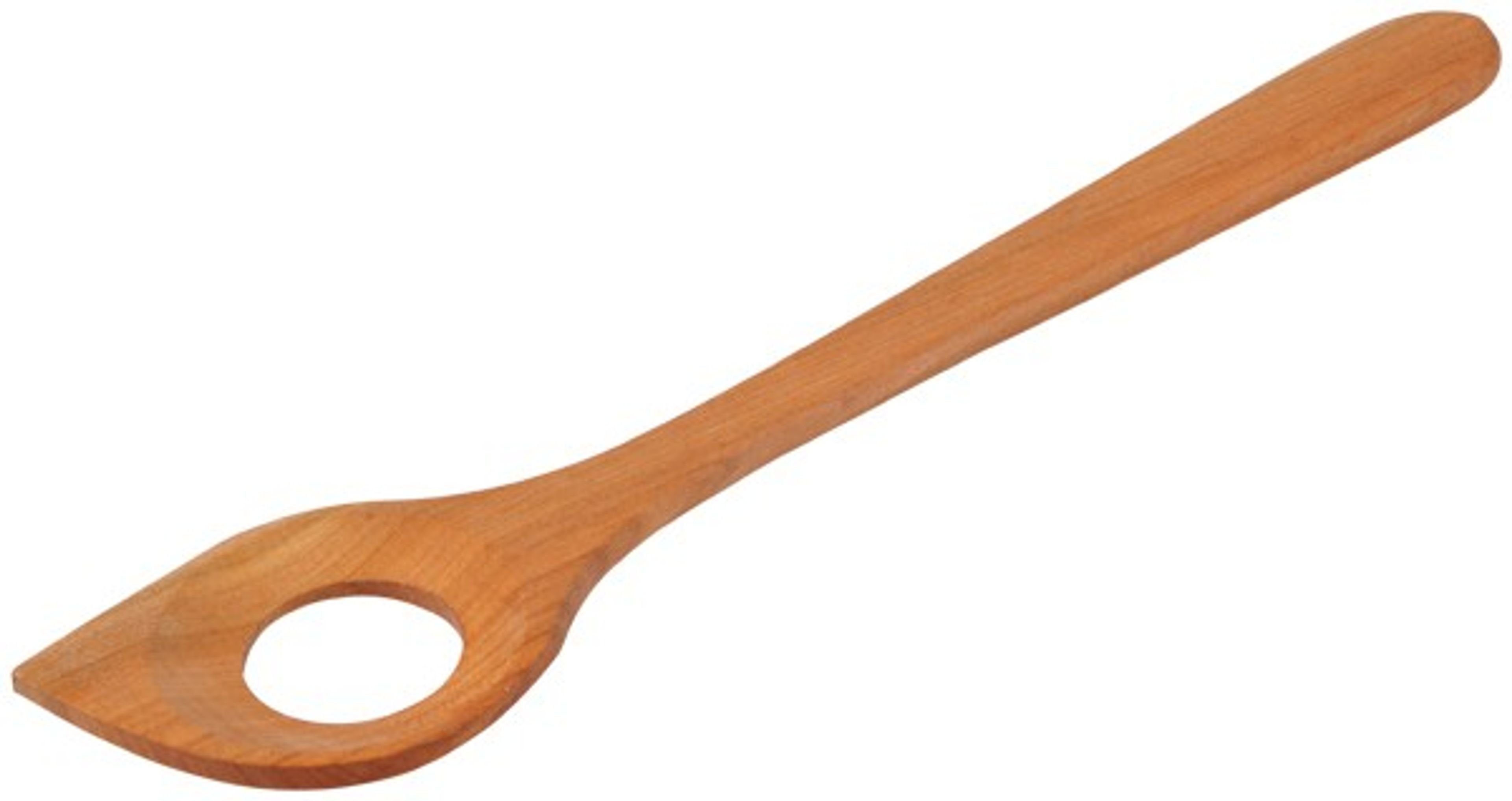 Gravidus Kochlöffel Löffel Kochlöffel Rührlöffel spitz mit Loch - aus Kirschholz L 30 cm