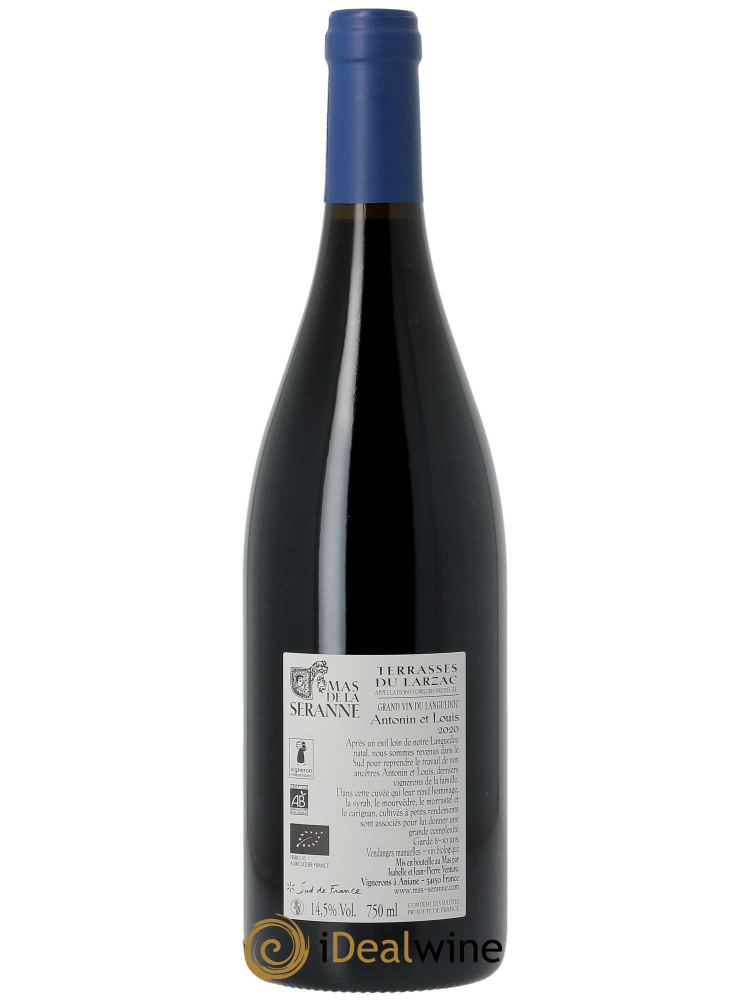 Terrasses du Larzac Antonin et Louis Mas de la Seranne  2020 - Lot de 1 Bouteille