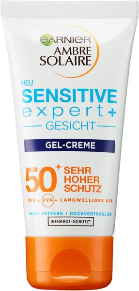 Garnier Ambre Solaire Sensitive expert+ Gesicht Gel-Creme LSF 50+ Sonnengel