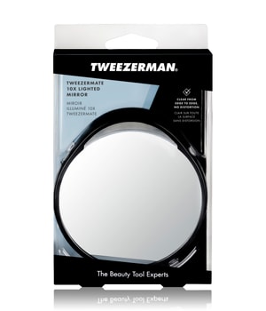 Tweezerman Tweezermate mit LED-Beleuchtung 10x Vergrößerungsspiegel Kosmetikspiegel-1 Stk
