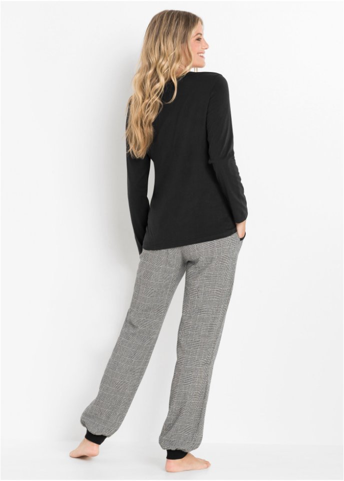 Pyjama mit Flanellhose