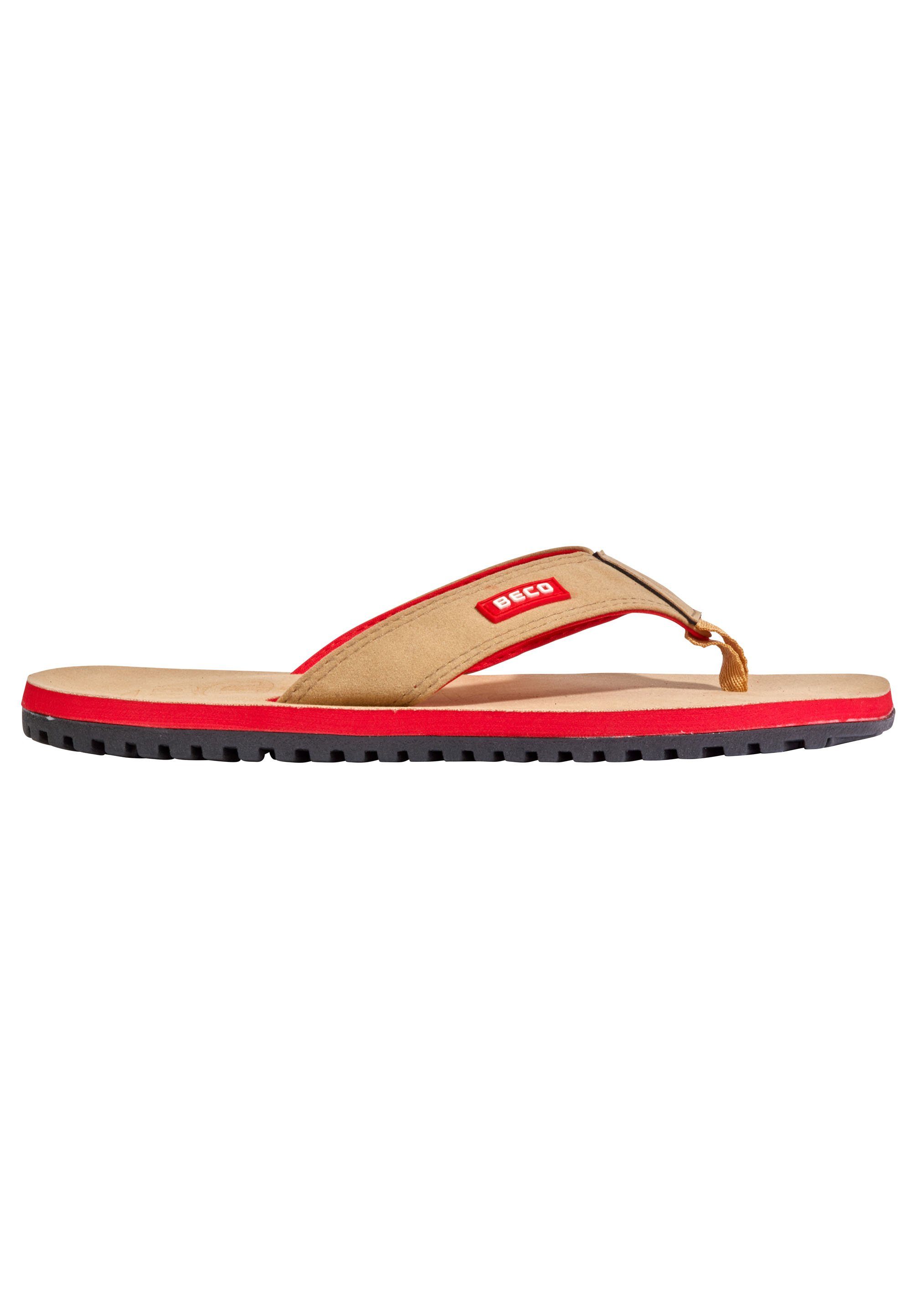 Beco Beermann BEactive V-Strap Zehentrenner in cooler Wildleder-Optik