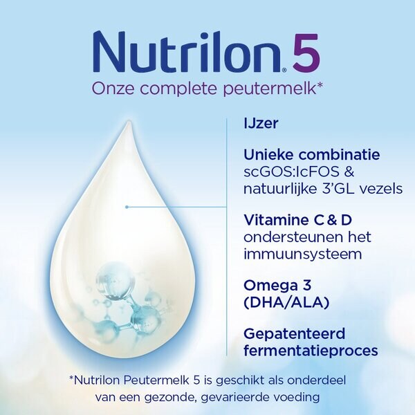 Nutrilon 5 maitopullo taaperoille 2–3-vuotiaille 800 g