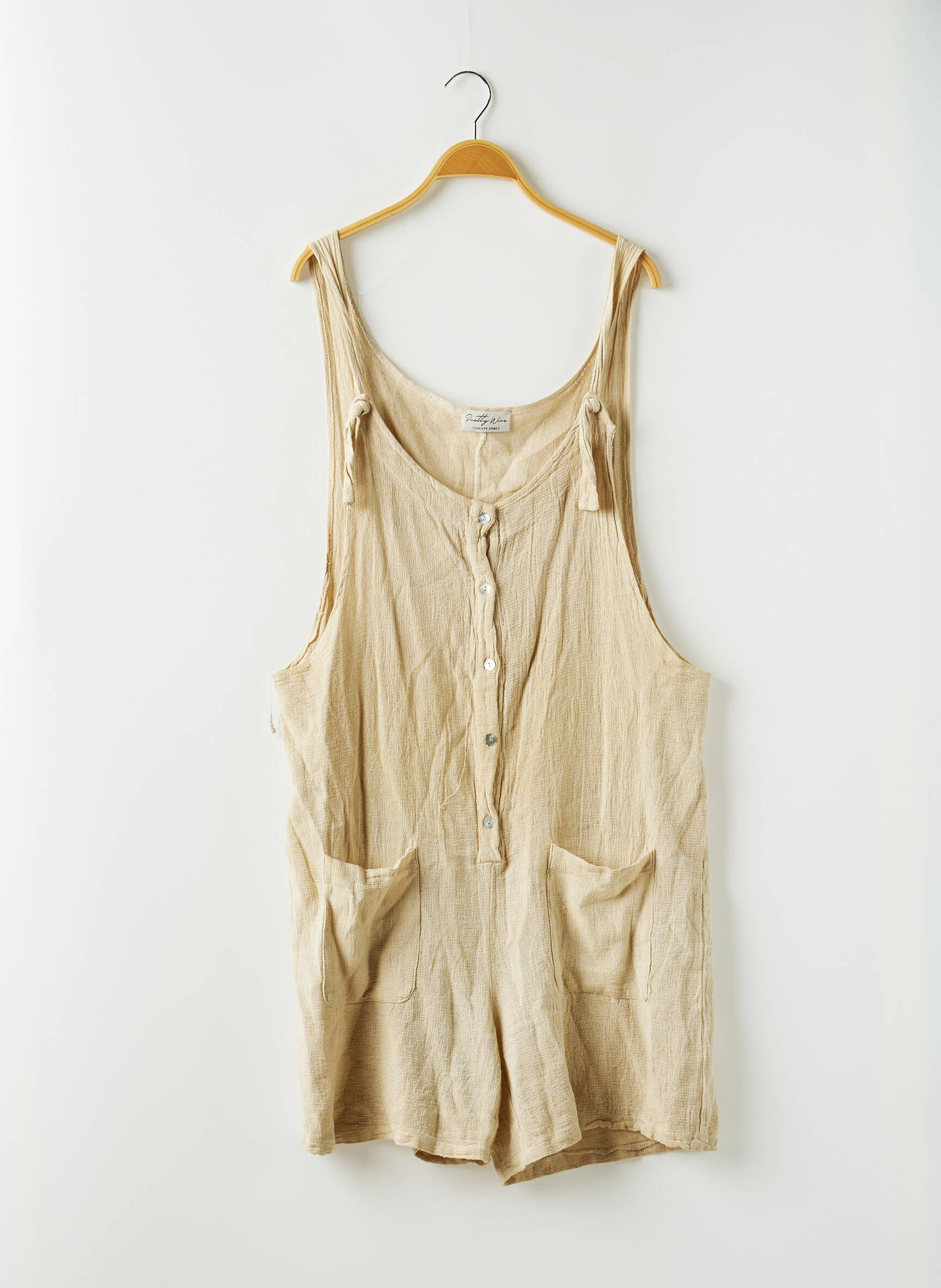 Pretty Wire Combi Shorts Femme couleur beige