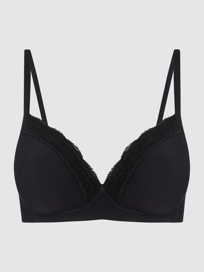 Soft-BH mit wattierten Cups Modell 'Cotton Lace Light' in schwarz
