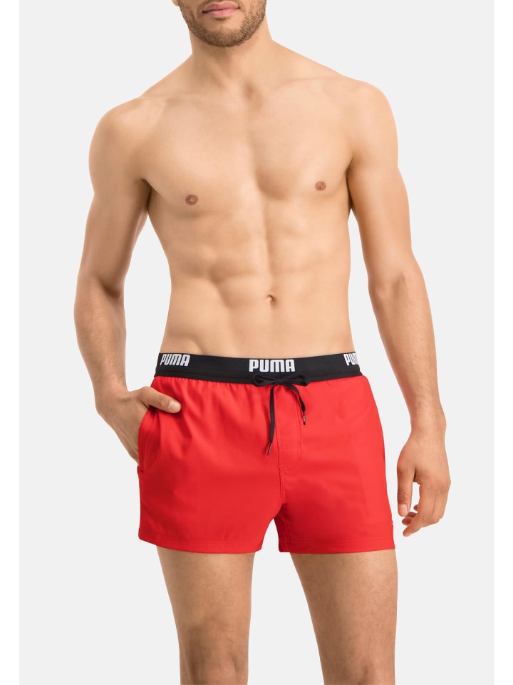 Puma Badehose PUMA SWIM MEN LOGO SHORT in Red günstig kaufen