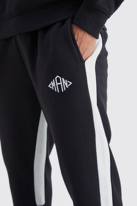 Man Colorblock Jogginghose