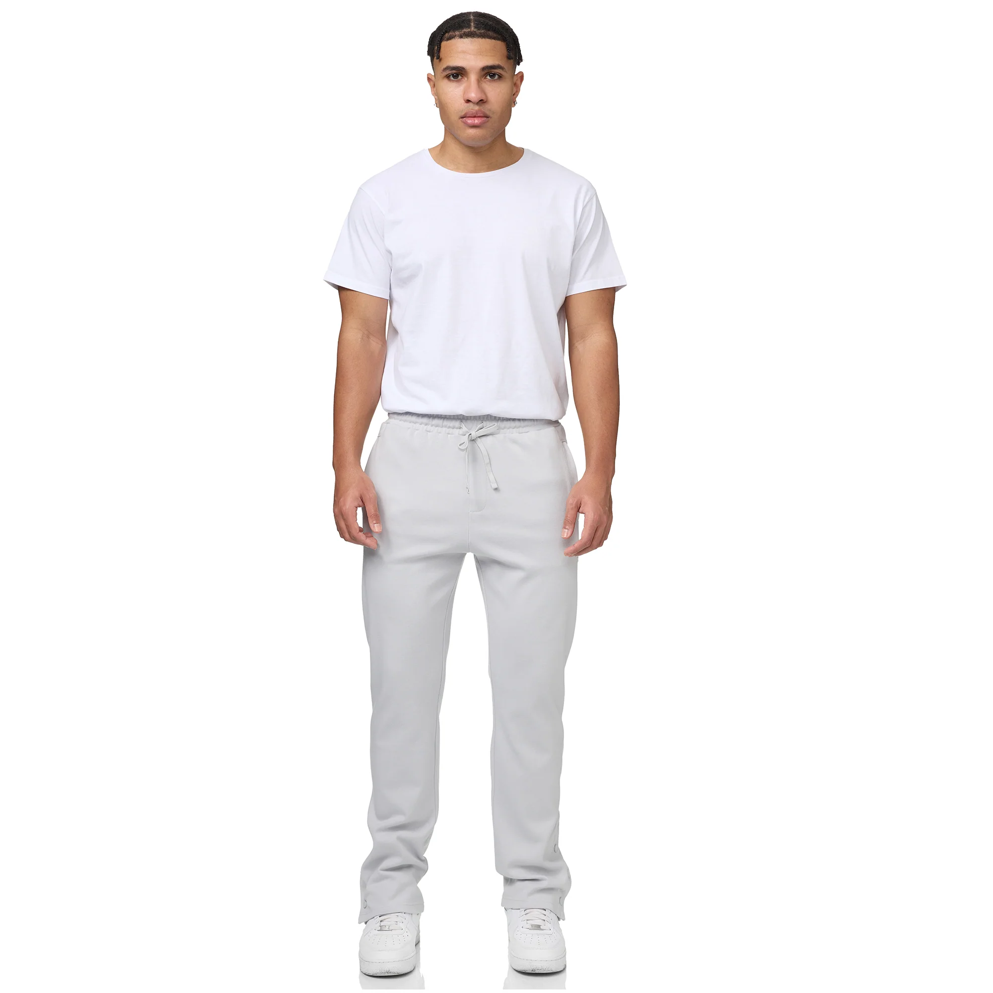 LIGHT GREY - BASIC JOGGER PANTS