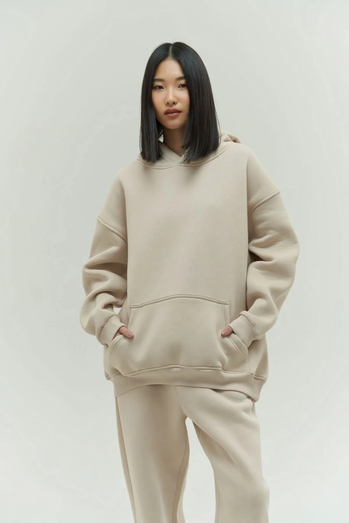 MAİ COLLECTİON  Trainingsanzug - Ecru - Oversized