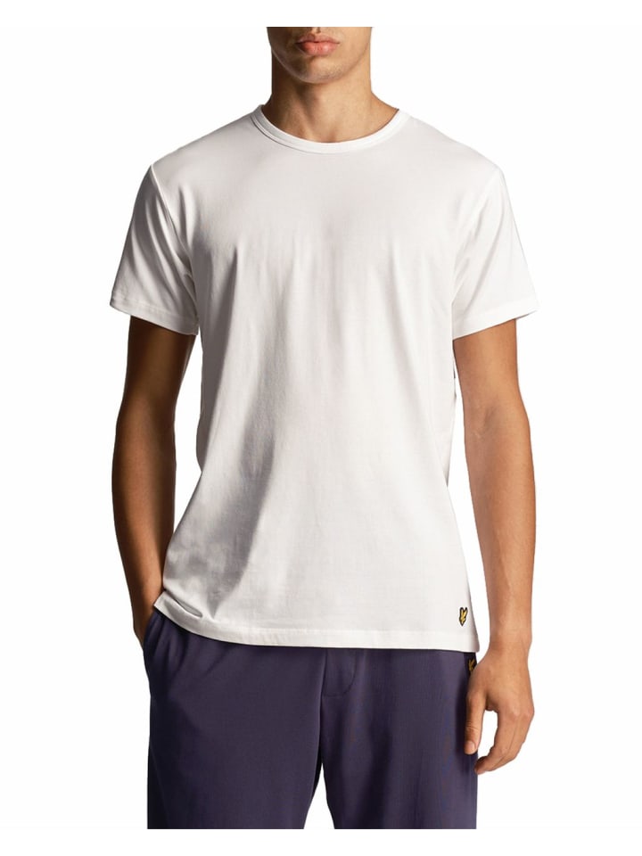 Lyle & Scott T-Shirt (3Er-Set) in Tiefschwarz/ Mittelgrau meliert/ Weiß günstig kaufen