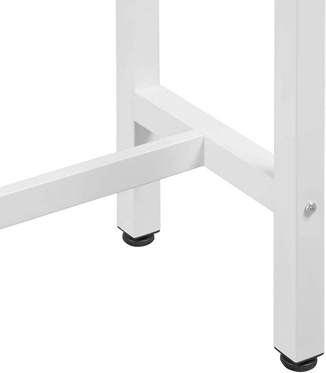 Woltu Bartisch, Bartisch aus Metall, Tischplatte aus MDF, 100x40cm