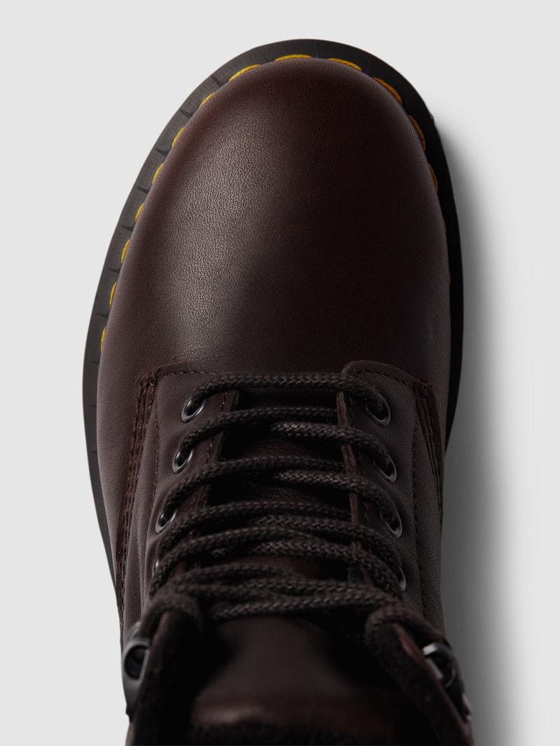 Boots aus Leder Modell 'Pascal' in dunkelbraun