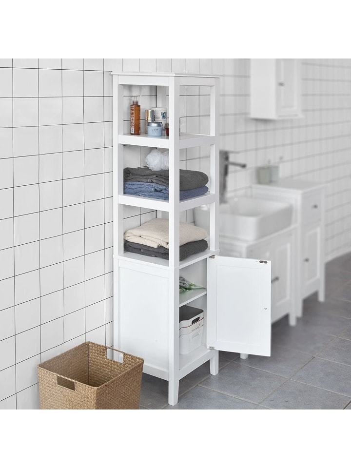 SoBuy Hochschrank in Weiß - (B)40 x (H)150 x (T)33cm günstig kaufen onesize