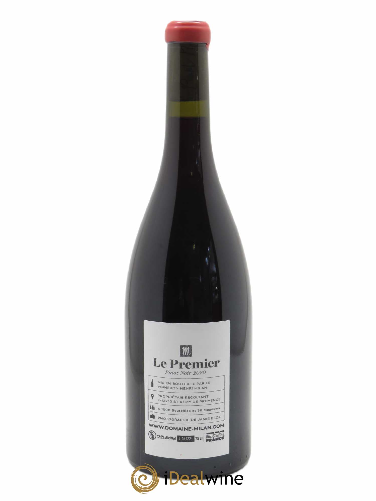 Vin de France Le Premier Henri Milan  2020 - Lot de 1 Bouteille