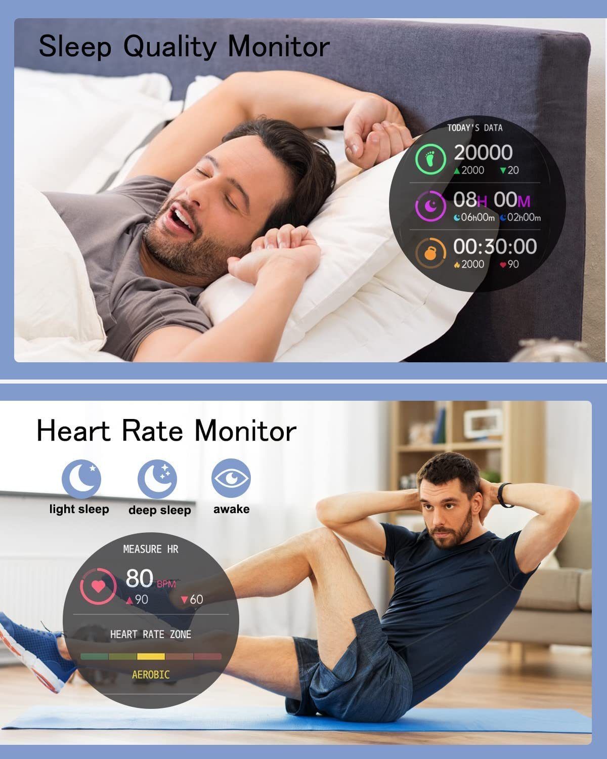 IBETTER Smartwatch, Damen Herren Uhren Watch für Android IOS, Smartwatch (Fitness Tracker Uhr 1.71